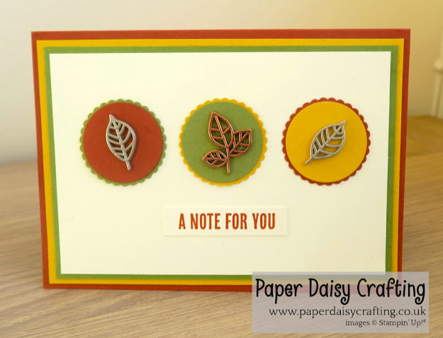 Nigezza Creates with Stampin' Up! & Paper Daisy Crafting & Leaves Trinkets, Wood Words 