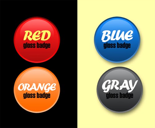 How To Create a Simple Glossy Badge