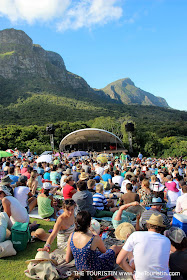 Audience at an open-air concert.