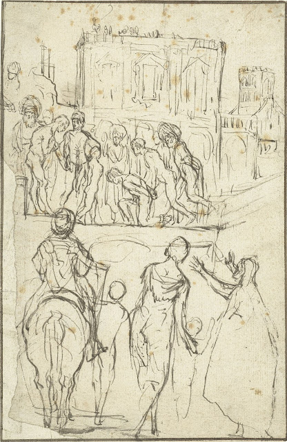 Иосиф Флавий возглавляется Никанором перед императором Веспасианом