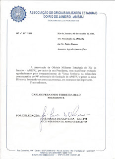 oficio de agradecimento