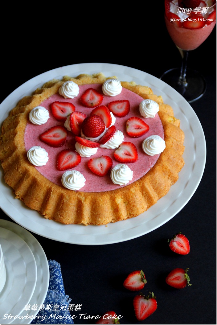 草莓慕斯皇冠蛋糕Strawberry Mousse Tiara Cake