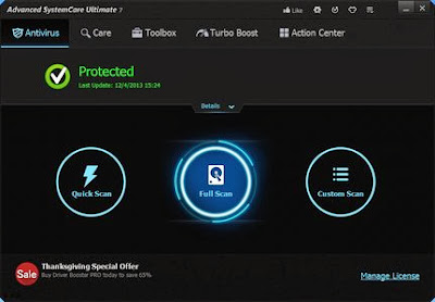Download Advanced SystemCare Ultimate 7.0.1.589 DC 21.12.2013 Including Patch With Key