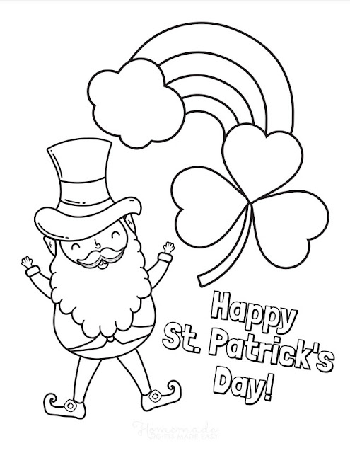 St Patrick'S Day Coloring Sheets 2