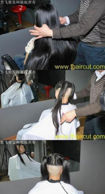 Unique Popular Hairstyle in China. Many Women in China Like This Trend