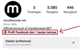 Cara Menambahkan Link Profile Facebook di Bio Instagram