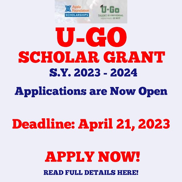 U-Go Scholar grant applications are Now Open