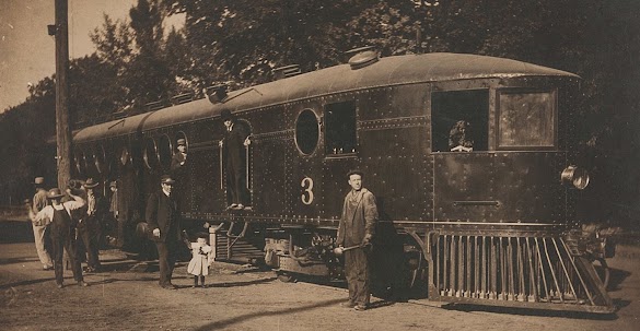 Walla Walla, Wash. Sept. 27Th, 1910.  Mckeen Motor Auto No. 3. Lxx Ft Long, Seats Xc Passengers. 200 Hp Engine.