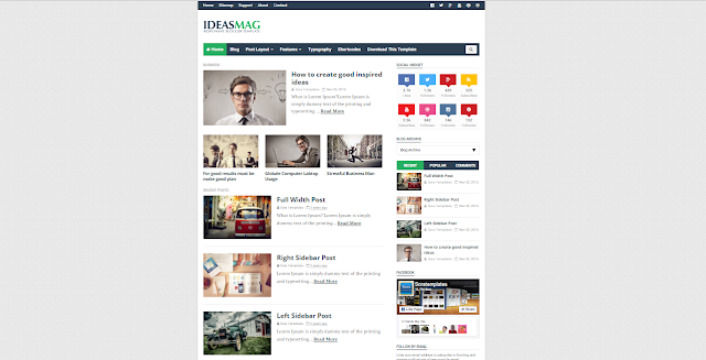 Ideas Mag A Responsive Blogger Template Free Download