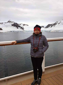 На круизном лайнере в Антарктике.