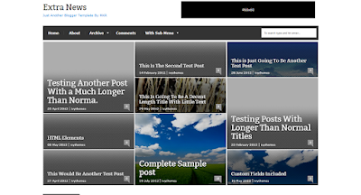 ExtraNews Blogger Template  