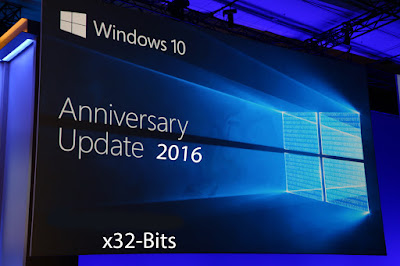 Windows 10 x32 Bits Anniversary Update 2016 Cover