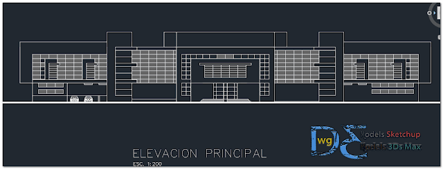 Cultural center in AutoCAD 