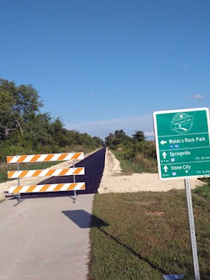 Asphalt on Grant Wood Trail