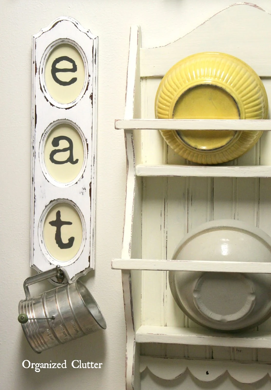 Rummage Sale Frame Upcycled Into Kitchen Fun www.organizedclutter.net