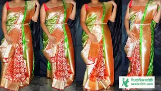 Wedding Saree Designs - Banarsi, Jamdani, Katan, Georgette Sarees - biyer saree collection - NeotericIT.com