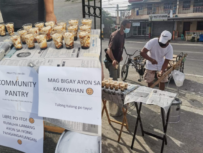 Magtataho, idinonate ang lahat kanyang mga paninda sa isang community pantry sa Cavite