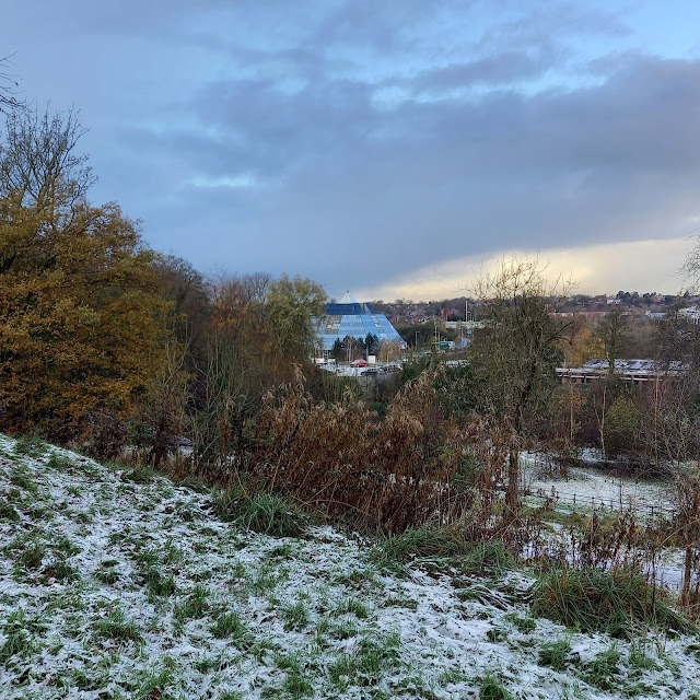 A look at the Stockport Pyramid from Hollywood Park just outside the town centre