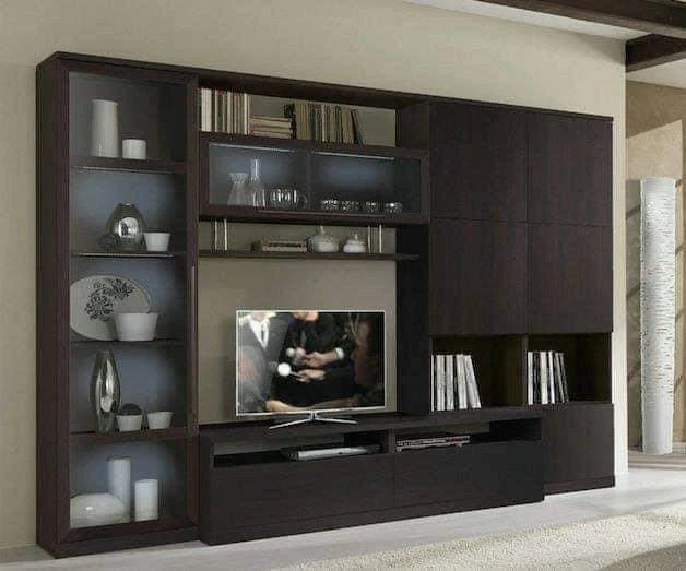 Desain rak televisi/tv pemisah ruangan