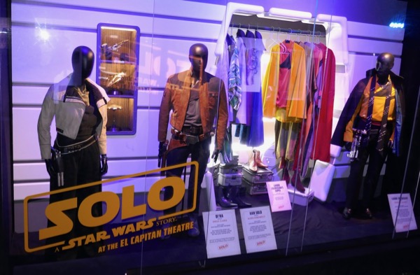 Solo Star Wars movie costume exhibit