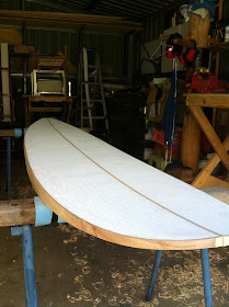 wood surfboard