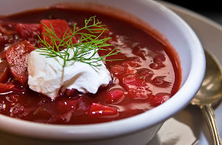 Typical Ukraine soup - Boršč for cold days.