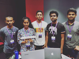 Wolves team members at TADHack 2017 Sri Lanka (Ravindu Perera, Pasindu Wijesena, Thilara Ekanayake, Hirantha Rathnayake, Sasindu Jayashma)