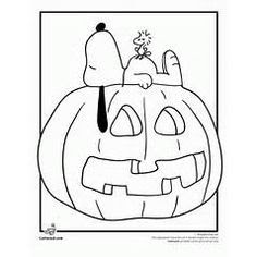 Charlie Brown Halloween Coloring Pages 7