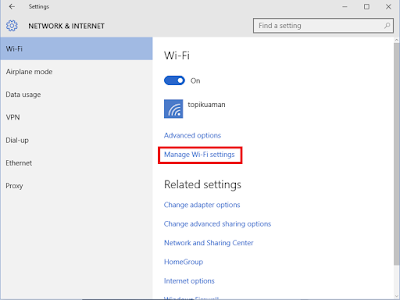 CARA MELAKUKAN "FORGET NETWORK" DI WINDOWS 10