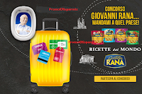 Logo Concorso ''Giovanni Rana mandami a quel paese: vinci gratis buoni sconto,borsoni viaggio e vacanze