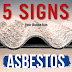 signs of asbestos