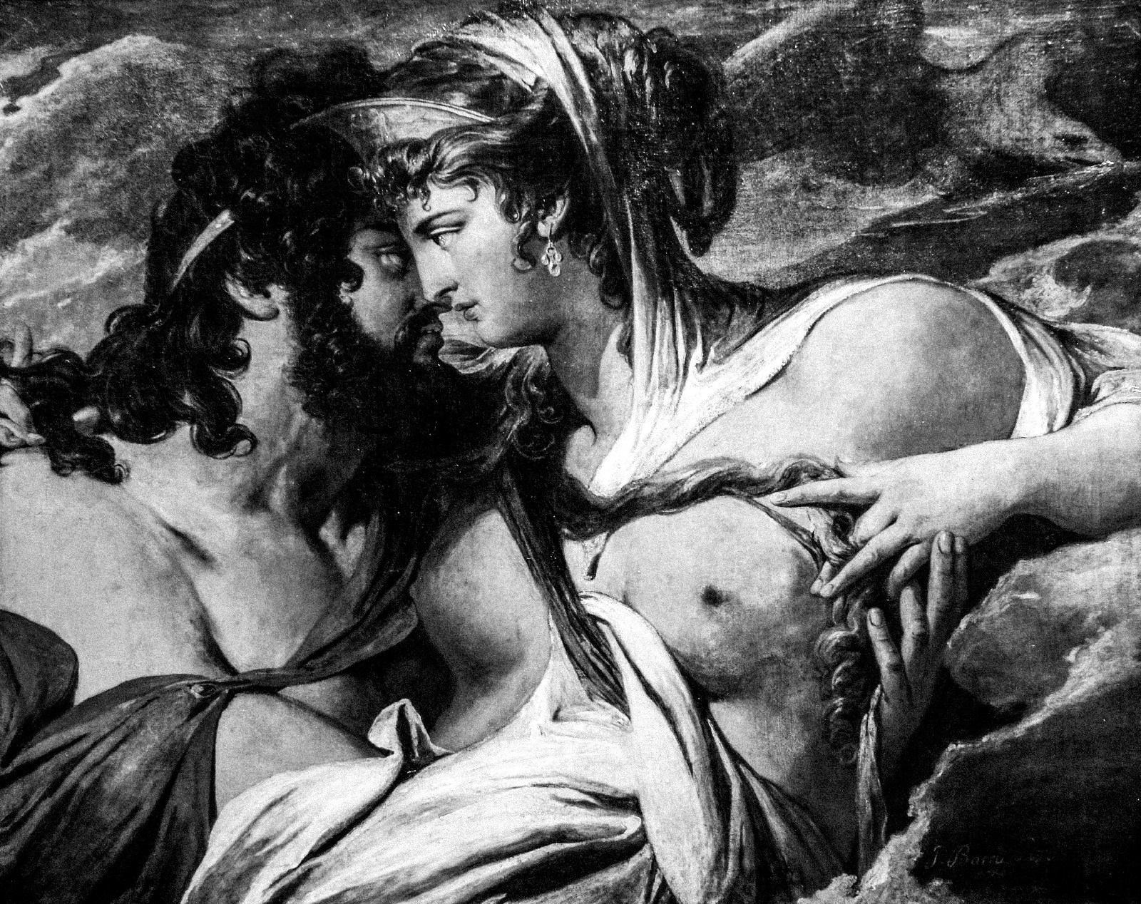 Jupiter Beguiled by Juno on Mount Ida by James Barry, 1799, via The Graves Gallery