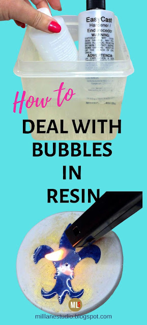 How to deal with bubbles in resin tip sheet