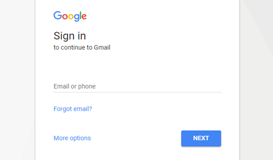 Sign in to Gmail Account