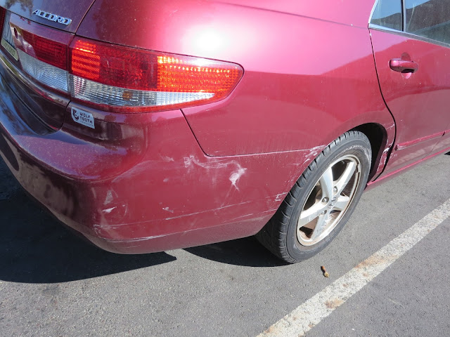 Accident damage before repairs at Almost Everything Auto Body