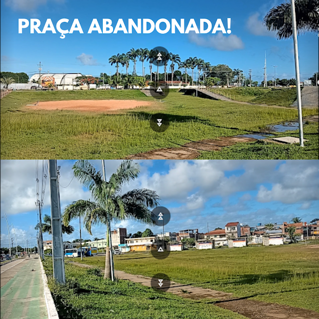 Praça abandonada | Na Cidade do Ipojuca.