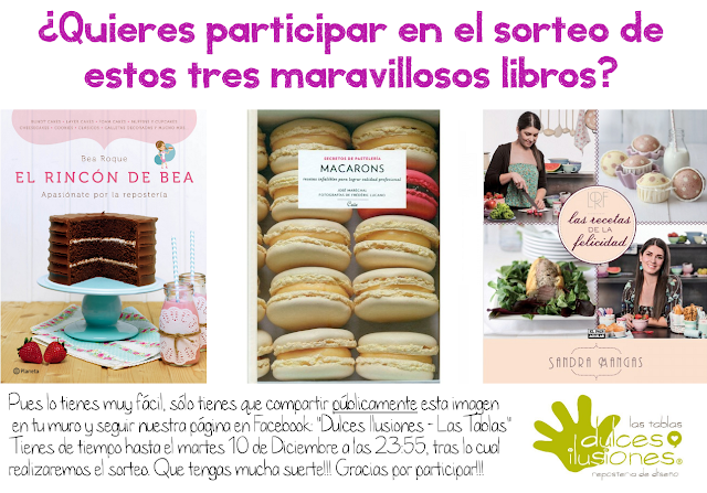 Sorteo libros reposteria creativa Dulces Ilusiones Las Tablas