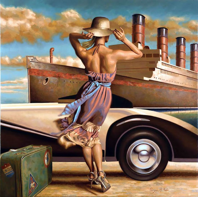 British Artist-"Peregrine Heathcote" 1973