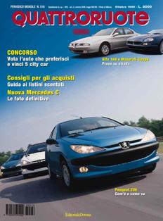 Quattroruote 516 - Ottobre 1998 | ISSN 0035-5917 | TRUE PDF | Mensile | Motori | Prove su Strada | Automobili | Listino Prezzi
Quattroruote è una rivista mensile italiana di automobilismo, fondata dall'imprenditore marchigiano Gianni Mazzocchi nel febbraio 1956, con l'obiettivo di creare una rivista per il «guidatore medio», ben presto divenuta la più venduta in Italia nel suo genere. Negli anni ha esteso la sua diffusione, stringendo accordi con diverse testate internazionali, in nazioni quali Russia, Cina, Romania e nel 2007 in Inghilterra, inaugurando una partnership con Top Gear.