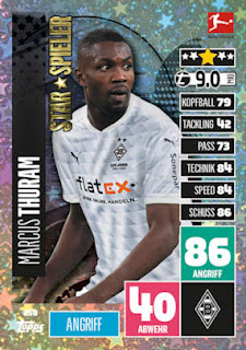 Topps Match Attax Bundesliga 2020-2021 Borussia Mönchengladbach Set