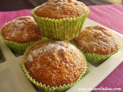 Magdalenas de zanahoria (carrot cupcakes)