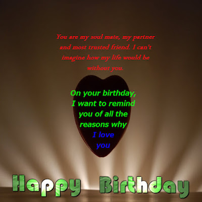 birthday message for love