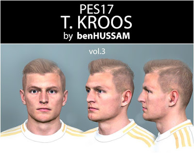 PES 2017 Faces Toni Kross by BenHussam