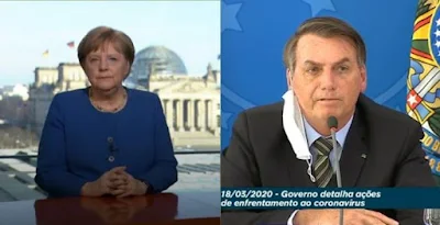 Merkel e Bolsonaro