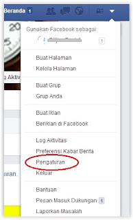 Pengaturan di Facebook