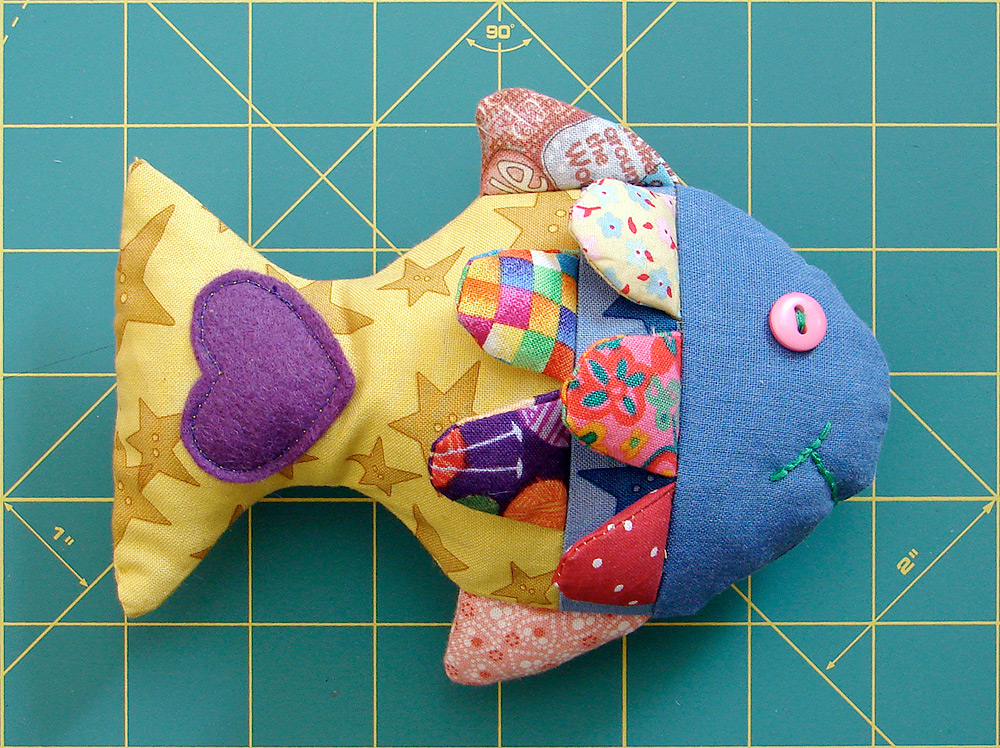 Fabric Toy Fish Free Sewing Pattern