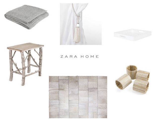 zara home, zara home US, cozy throw, twig side table, gold silver napkin rings, silver rug, tassle tie back, curtain tie back