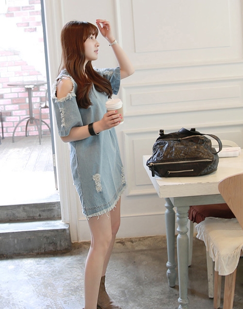 Skull Denim Dress