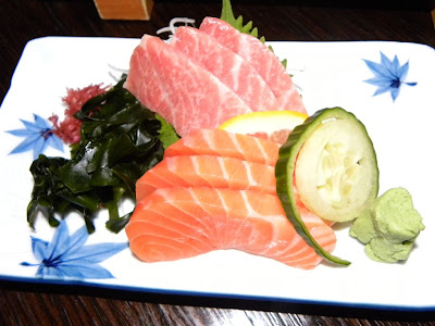 Sashimi from Salmon and Tuna