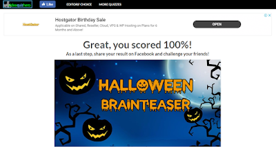 The Halloween Brainteaser Quiz Answers 100 Scored Video Quiz Hero - roblox quiz answers quizdiva